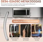 ME16K3000AS Microwave Oven poignée de porte de remplacement pour Samsung Microwondes Pièces modèle DE94-02409C SMH1611SE 12-1/8 pouce