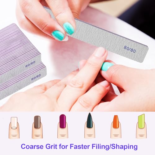 Lime à ongles 80/80 pour façonner vos extensions de capsules carrées grises - 2
