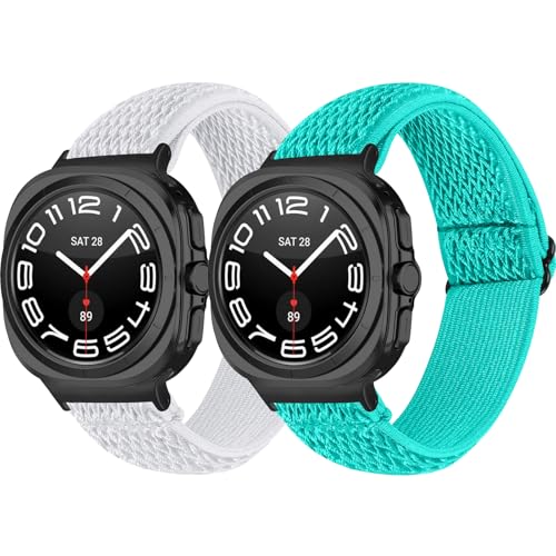 Kabbba (�J�o) �y2�p�b�N�z�L�k���̂��鎞�v�o���h Samsung Galaxy Watch Ultra 47mm (2024�N) �Ή� �X�g���b�`�D �\�t�g�i�C�����X�|�[�c �ʋC�� ���X�g�o���h �����p ���f�B�[�X �����Y Samsung�p