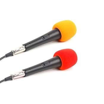 Mayitr 10Pcs/Lot Mini Microphone Headset Windscreen Cover Sponge Foam Mic Covers Black 30mmx8mm