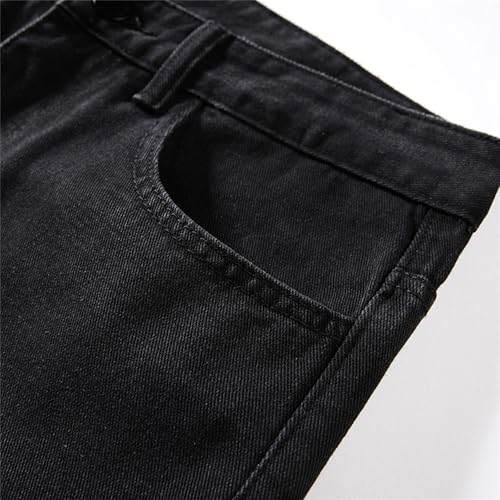 Men's Regular Fit Solid Comfort Basic Jeans Lightweight Streetwear Denim Pants Straight Leg Outdoor Jeans Trouser4