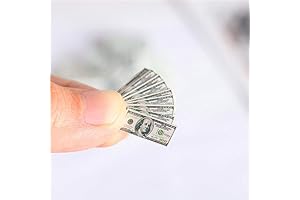 1/12 Scale Accessories: Mini 150-Piece Dollhouse Dollar Bills Set