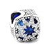 Produktbild CHICBUY Charm-Anhänger für Pandora-Armbänder, 925er Silber, Blau