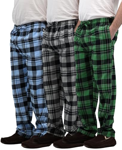 Image of Andrew Scott Men's Flannel Drawstring Pajama Pants | Plush Flannel Fleece | Pockets | Drawstring