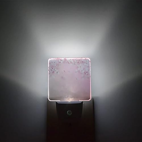 Miniatura 2 de Luz nocturna LED enchufable, lámpara de noche con sensor automático, luces nocturnas para niños, enchufables a la pared, flores románticas de