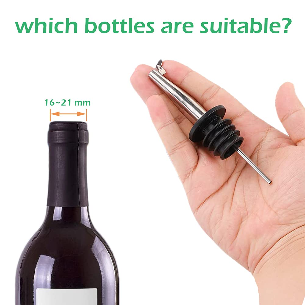 Bec Verseur Précis Vin Bec Verseur 15 Ml Pour Bouteilles - Doseur Liqueur, Vin, Cocktail, Huile - Accessoire Bar - Blanc Doseur Cocktail