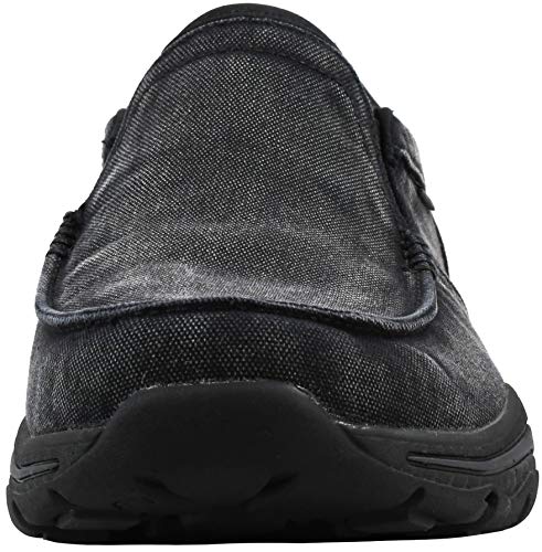 Skechers Men's Creston-Moseco Moccasin, Black, 11 M US