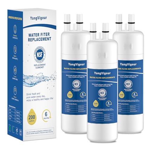 YangVigour Water Filter Replacement Compatible With Whirlpool W10295370A Everydrop Filter 1 EDR1RXD1B 46-9081 46-9930 WHR1RXD1 KAD1RXD1 P4RFKB2 P8RFWB2L (3 Pack)
