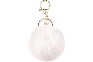 Pom Pom Keychain: Soft, Fluffy Accessory for Women