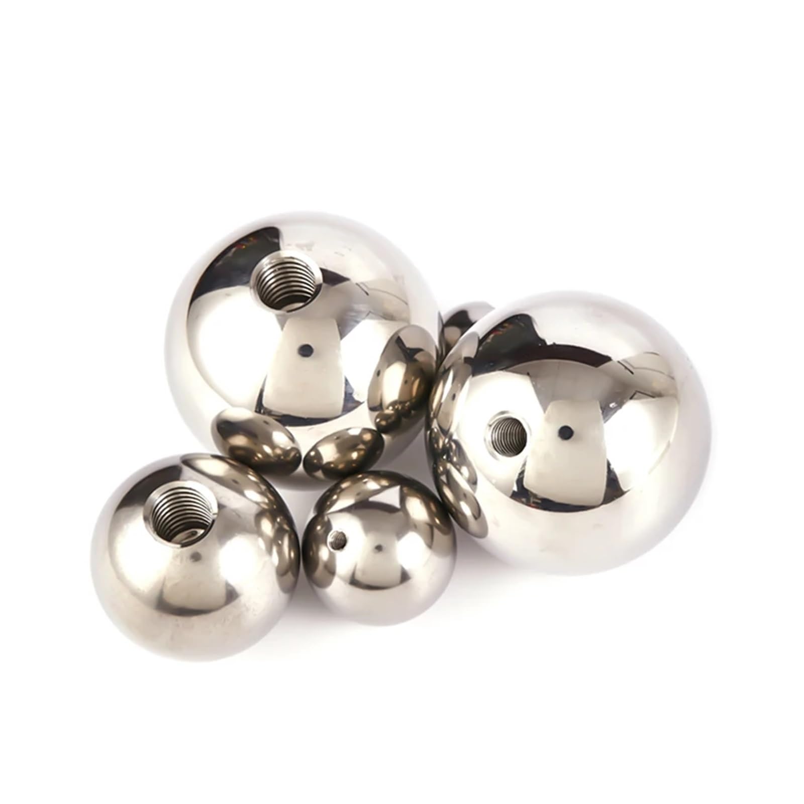 Billes de perçage en acier inoxydable Billes de perçage filetées en acier inoxydable, 1 pièce, M8, M10, M12, M14, M16, M18, M20, filetage femelle, trou borgne, lisse, solide(M12,50mm)