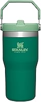 Vista 26 de Stanley IceFlow - Vaso con pajilla abatible con asa, de 20 onzas, tapa giratoria y popote abatible, botella de agua resistente a fugas, acero