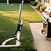 Lbraxyi Industrial Wheeled Marking Paint Wand Spray Paint Marking Wand Marking Applicator for Inverted Marking Paints Ideal for Surveyors Utility Locators Backyard Playing Fields, 34 inch, Black
