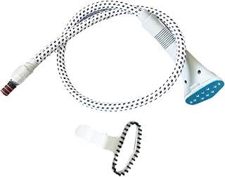 Household Ironing Machine Guide Hose with Brush Head Parts,Ironing Head,Anti Bending Long Steam Nozzle Steam Ironing Tool