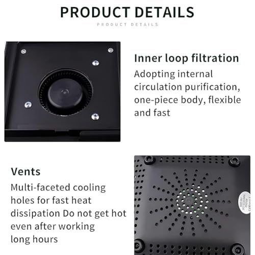 Extracteur de fumée de bureau haut de gamme silencieux à LED - 7