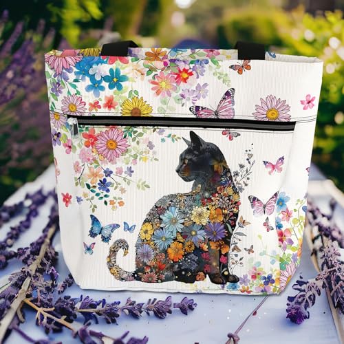 Bolso Tote impermeable con bolsillos y cierre miniatura 3