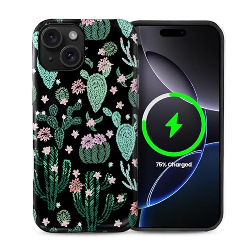 artslion 2 in 1 Aesthetic Hülle für iPhone 15 Hülle 6,1 Zoll Kompatibel mit MagSafen, Komplettschutz HandyHülle Magnetisch Stoßfest -Kaktus Muster artslion 2 in 1 Aesthetic Hülle für iPhone 15 Hülle 6,1 Zoll Kompatibel mit MagSafen, Komplettschutz HandyHülle Magnetisch Stoßfest -Kaktus Muster