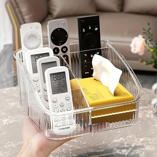 Image of MosQuick Clear remote holder mobile stand for desk ideal desk organiser pen stand for table desk accessories remote stand for table table organiser remote holder for living room tv remote stand