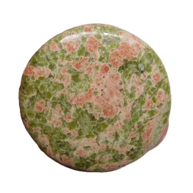 Pierre unakite naturelle ronde 44mm cabochon vrac pour création bijoux DIY
