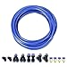 uxcell Pneumatic PU Air Tubing Kit with Push to Connect Fittings for Air Hose Line Pipe 8mm OD 10 Meters Blue