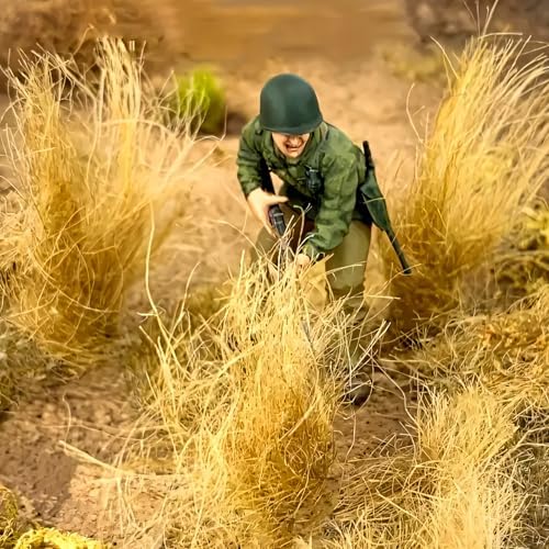 Simulation Grass Miniature Static Grass Model Grass Tufts Railway Artificial Grass for Train Landscape Railroad Scenery Sand Military Layout Model