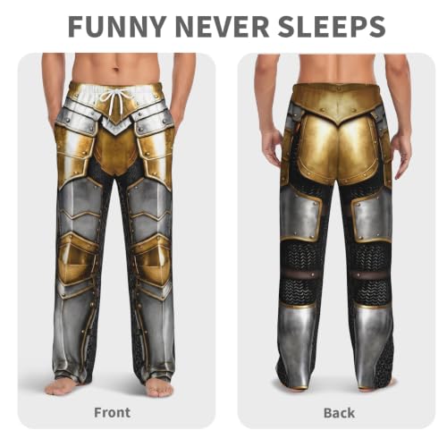 FAMEMBERPERS Funny Mens Pajama Pants Novelty knight Graphic Lounge Pants XL by FAMEMBERPERS - Used condition - Image 2