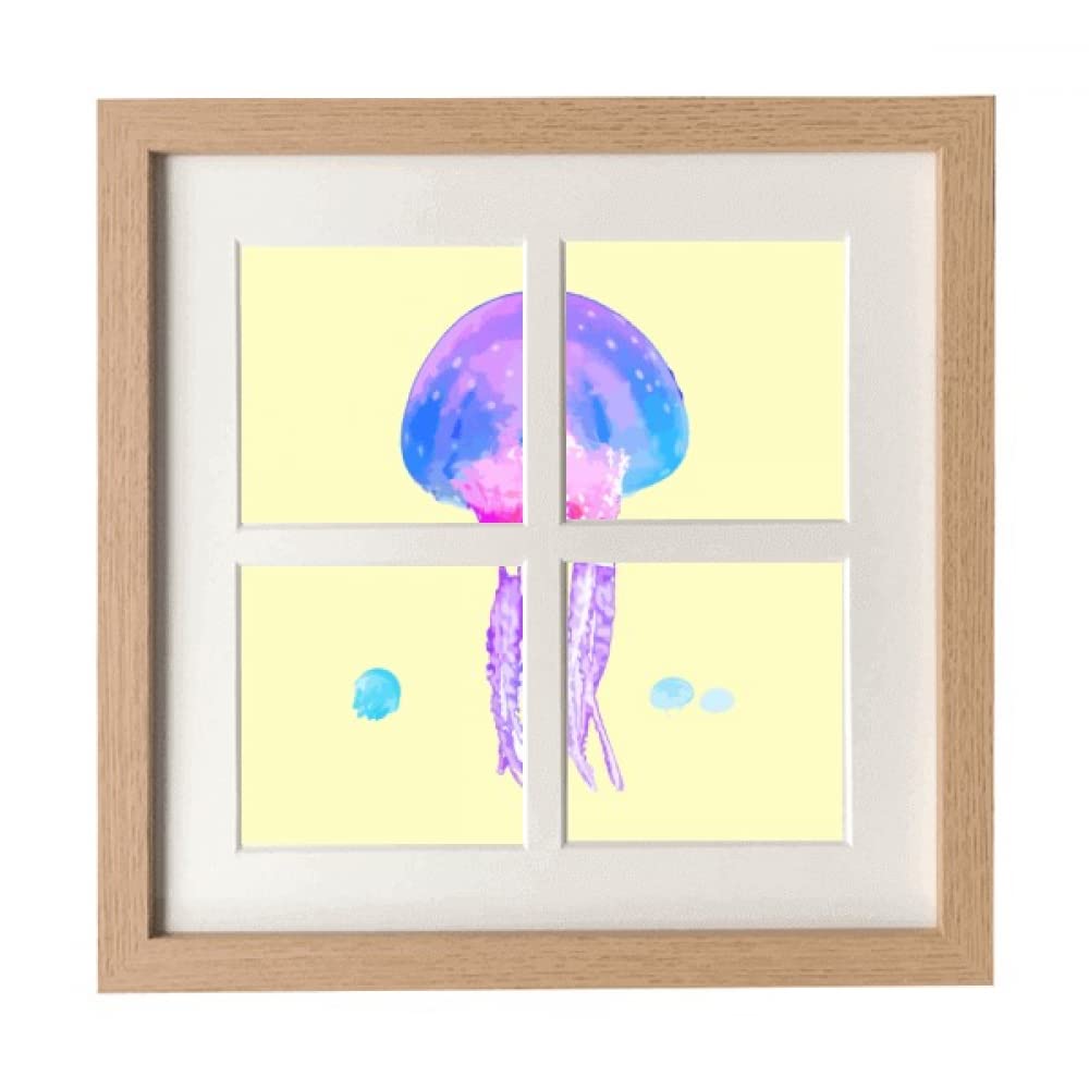 no/no Riotous Profusion Florid Jellyfish Frame Wall Tabletop Display 4 Openings Picture
