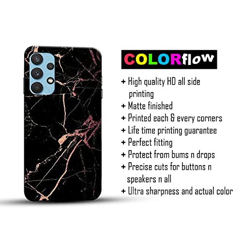 Image of COLORflow Back Cover Compatible with Samsung Galaxy A53 5G | Beautiful Black Golden Marble | Designer Printed Hard CASE Bumper Back Cover Compatible with Samsung Galaxy A53 5G