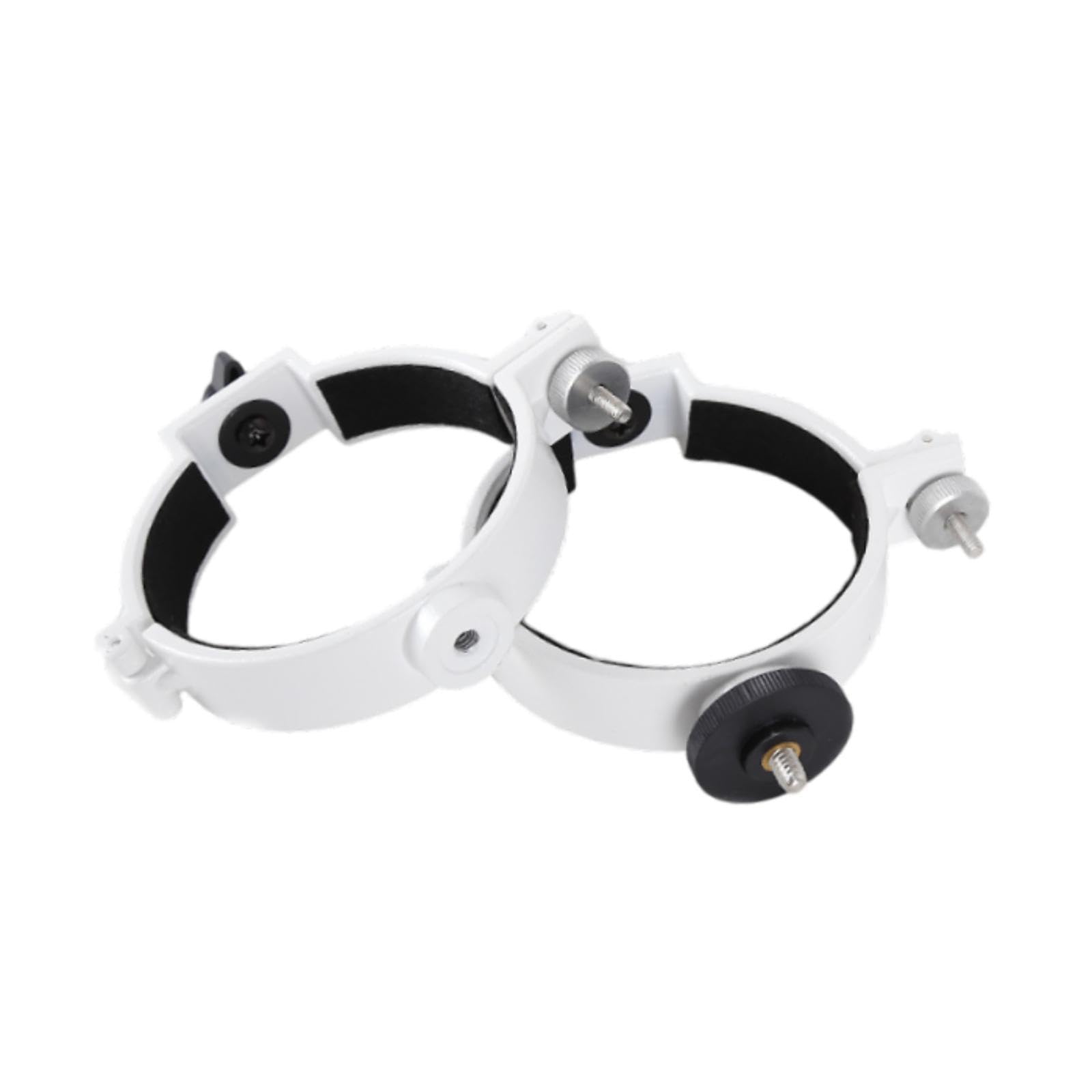 2 Anneaux de Tube de Télescope 80 Mm, Blancs, Portables, Compacts et Robustes pour L'astronomie