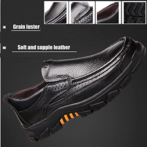 Men's Leather Loafers,Casual Walking Shoes,Formal Oxfords,Comfortable for Work Office Dress Outdoor Walking Shoes4