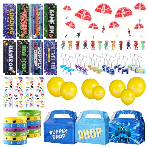 Vanblue 84pcs Video Game Party Favors Gaming Birthday Decorations for Kids