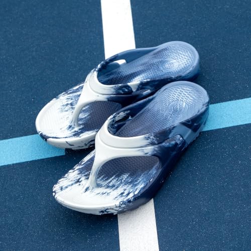 Image of Oka Unisex Recovery Flip Flops | Arch Support Cushioned Sandal | Lightweight Sustainable | Made in the USA