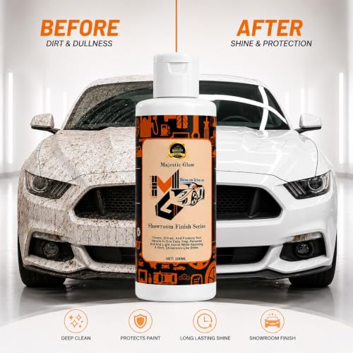 Image of Showroom Finish Series Car & Bike Polish 600ml | High Gloss Shine & Paint Protection | Water & Dust Repellent Formula | Easy Spray, Wipe & Buff | Suitable for Cars, Bikes & Scooters