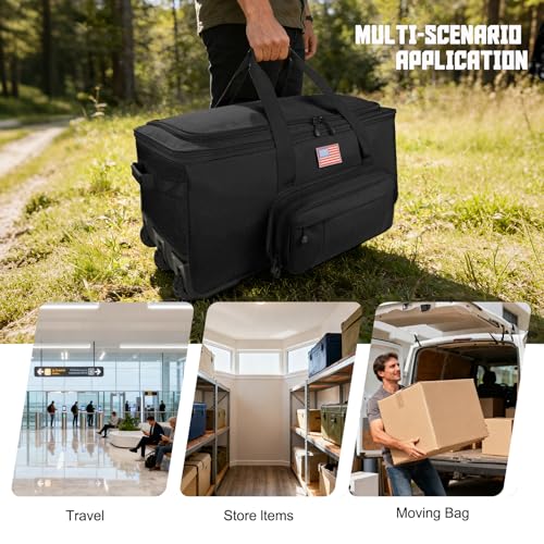 150L Tri-Wheel Rolling Duffle Bag