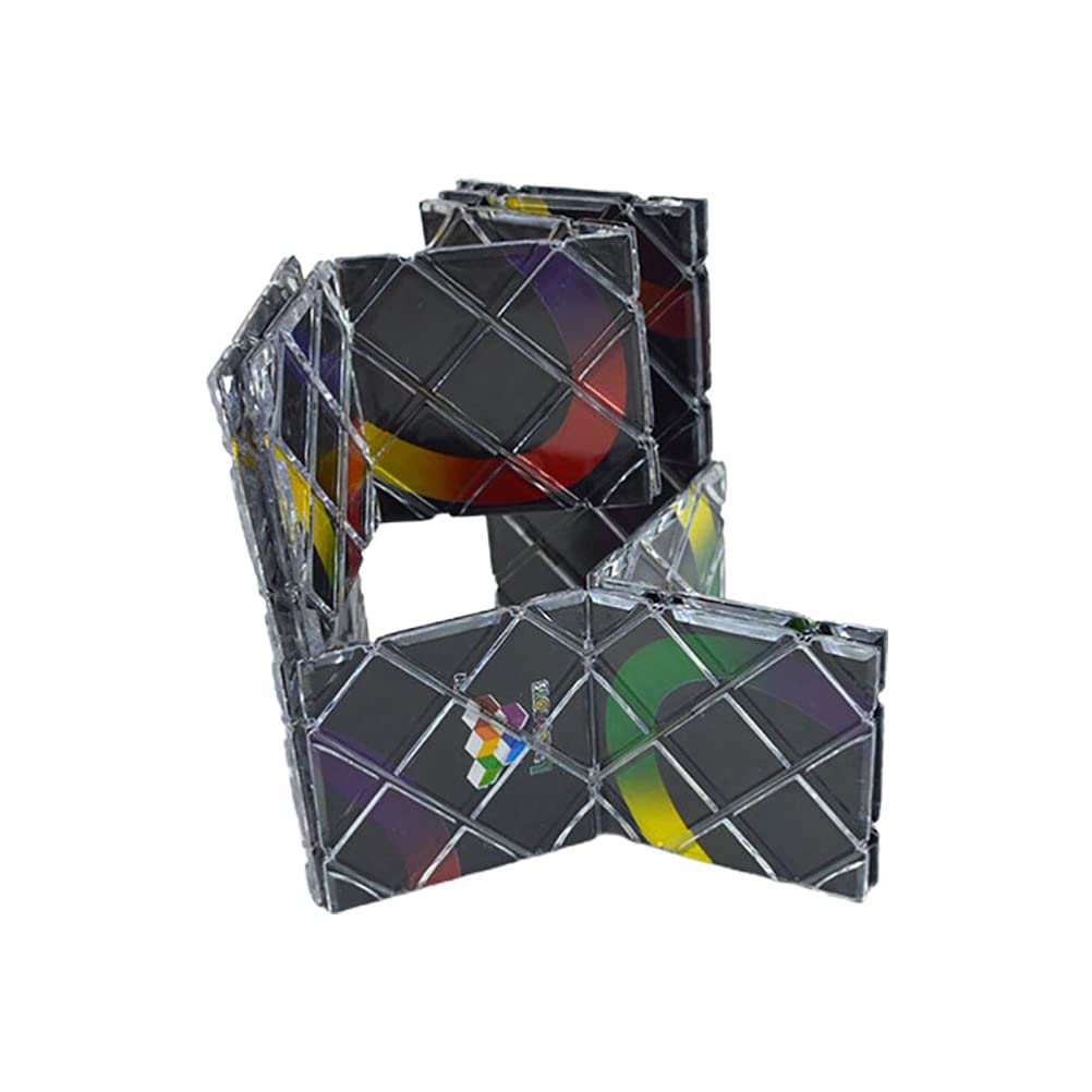 Magic Folding Puzzle Cube, 8 Panels Infinity Flip Cubes, Twisty Magic Cube, Classic Educational Stress Relieving Toys (Black B) - Image 3