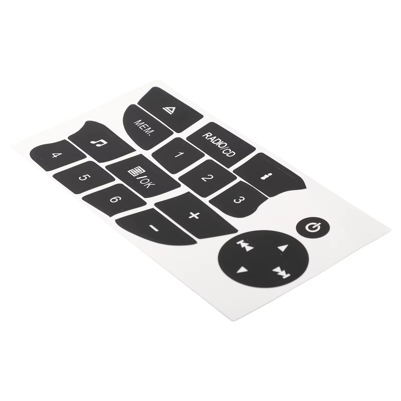 Button Repair Sticker Compatible with for Clio for Megane 2009 2010 2011 Button Sticker Car for Radio Practical