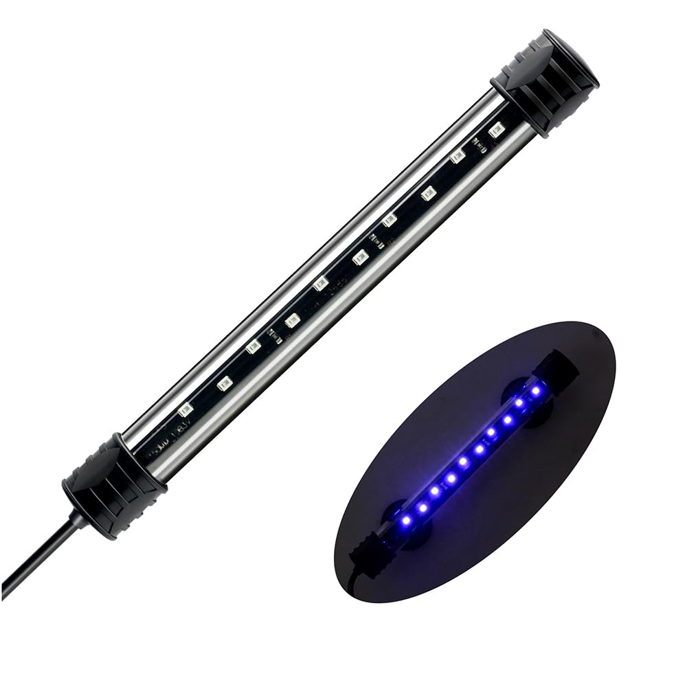 DaToo LED Aquarium Licht 3W Unterwasser USB Fisch Tank Licht Blau Tauchbar Aquarium Licht 17.8cm