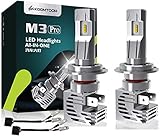 【Estructura Plug-N-Play inalámbrica todo en uno】 Bombillas LED KOOMTOOM M3Pro H7 con diseño de estructura plug-n-play inalámbrica todo en uno, sin necesidad de cables externos para la conexión, ahorre tiempo y espacio, fácil de