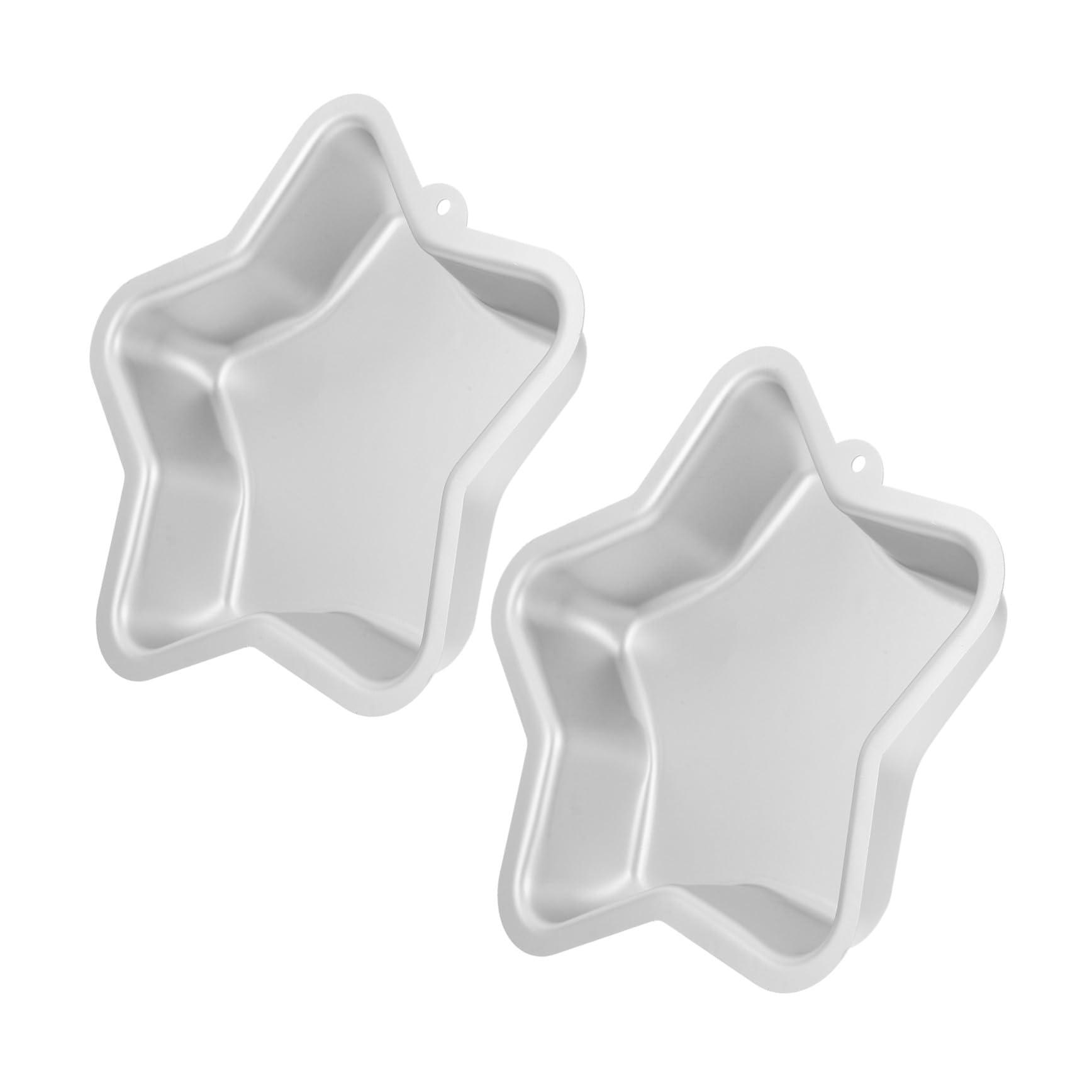 VALICLUD 2 Pièces Star Cake Pan Alliage Aluminium Moule Étoile à Branches pour Gâteaux et Cheesecakes pour Pâtisserie Maison