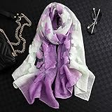 formato: 65 * 180cm ZZBRY Sciarpa Donna Sciarpa Estiva in Seta Sciarpa Lunga Turbante in Tulle Sciarpa Scialle Borsa