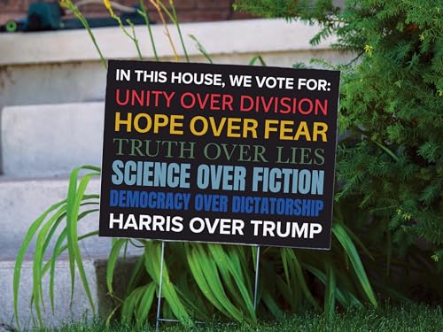 In This House | Vote for Harris | Kamala Harris 2024 | Anti-Trump Sign | Vote Blue | 18