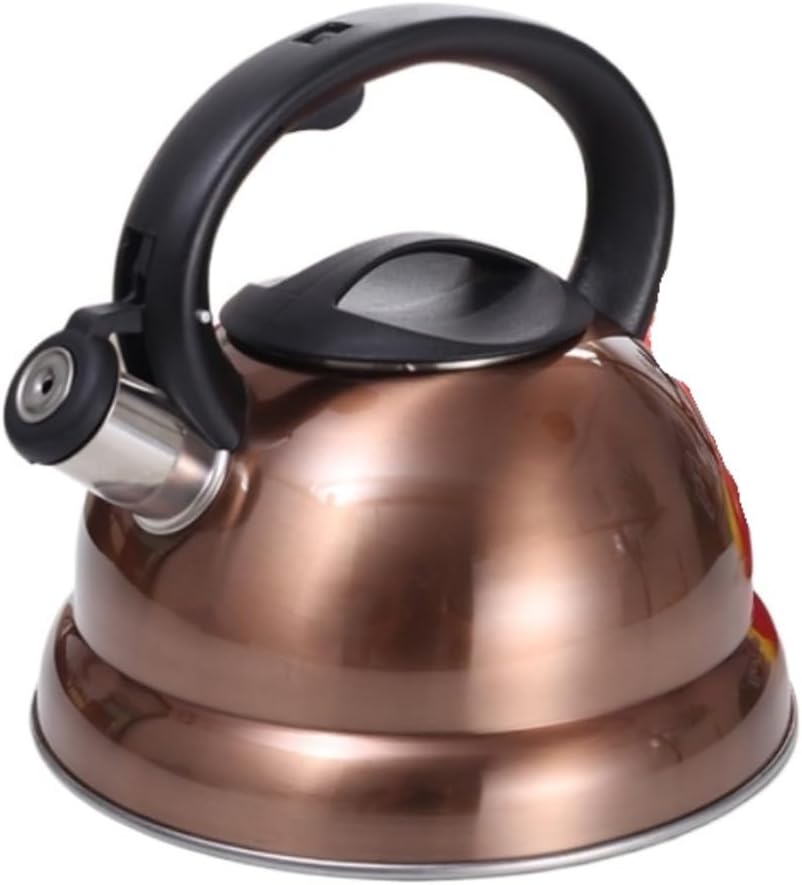 Stove Top Kettle Tea Kettle Stovetop Whistling Food Grade Stainless Steel Whistle Teapot with Ergonomic Handle Stovetop Kettle Kitchen,A-3L