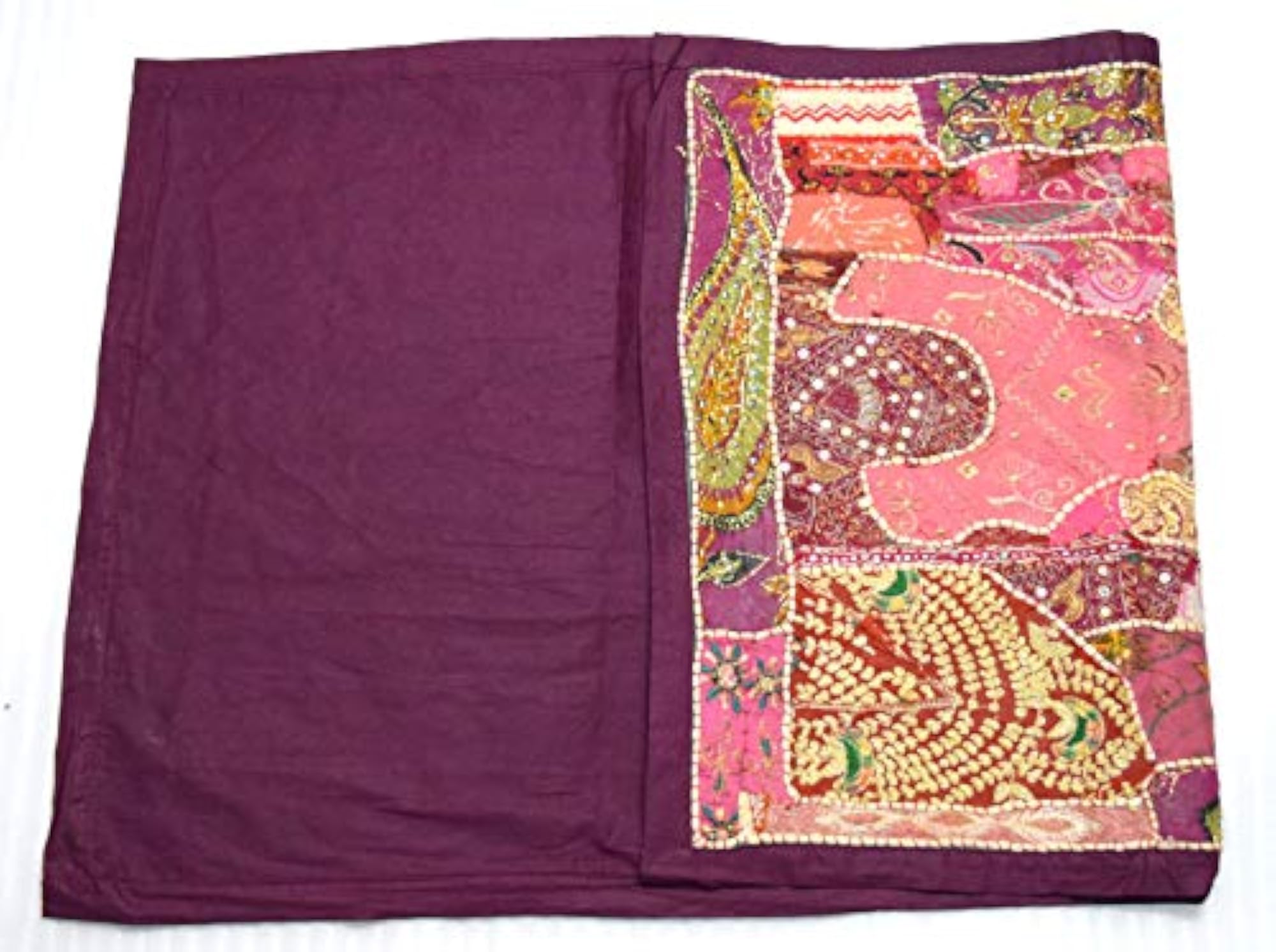 Vintage Handmade Patchwork Embroidery Tapestry, Wall Hanging