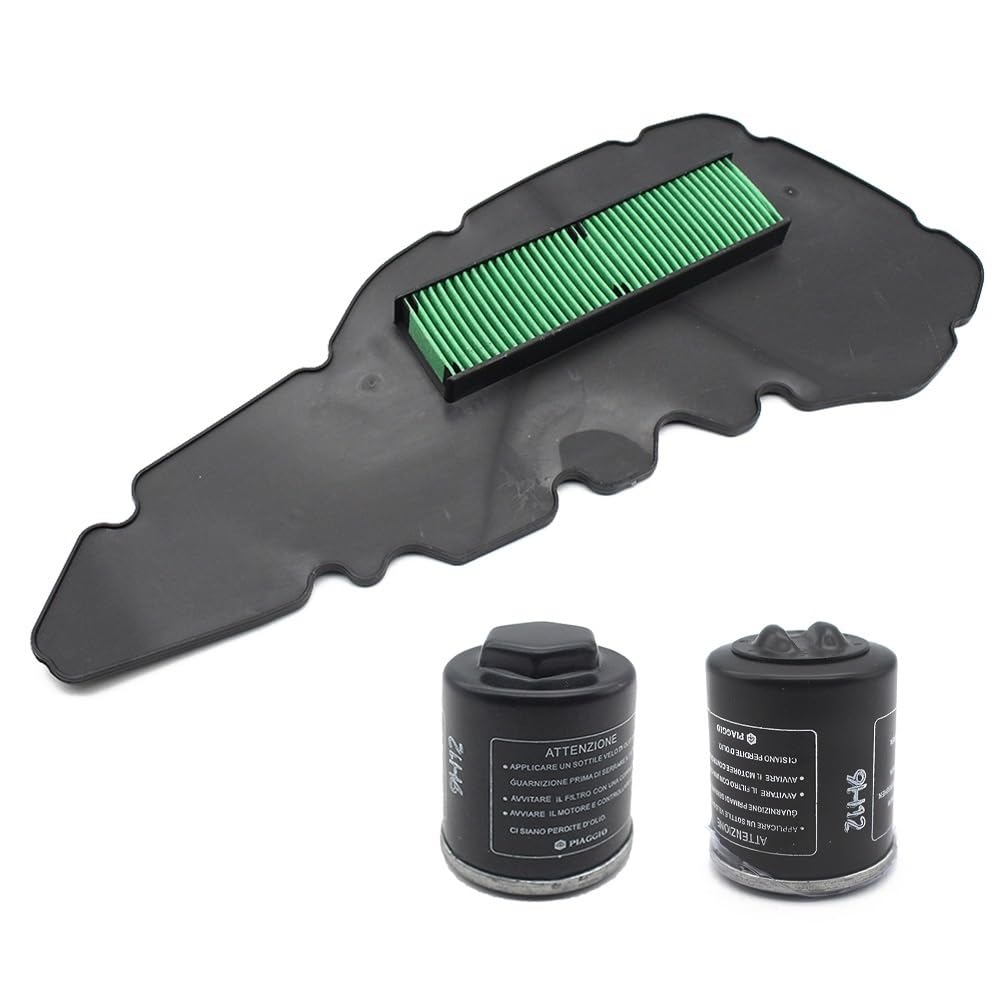 filtr wlotu powietrza motocykl Zestaw filtrów powietrza do filtracji oleju motocyklowego pasuje do PIAGGIO Medley 125 150 4T tj. ABS 2020-2023 APRILIA Sr Compact Gt(Filter)