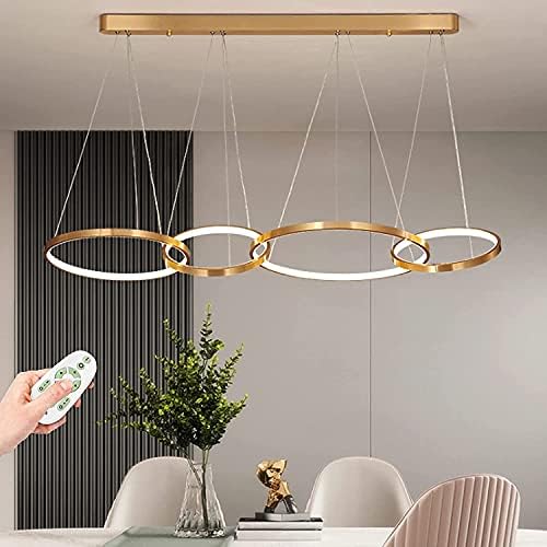 NERDOH LED Pendant Lamp Living Room Lamp Height Adjustable Chandelier ...