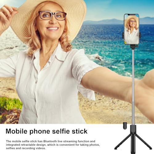 Trépied de voyage compact télescopique doté d'une télécommande sans fil intégrée - 2