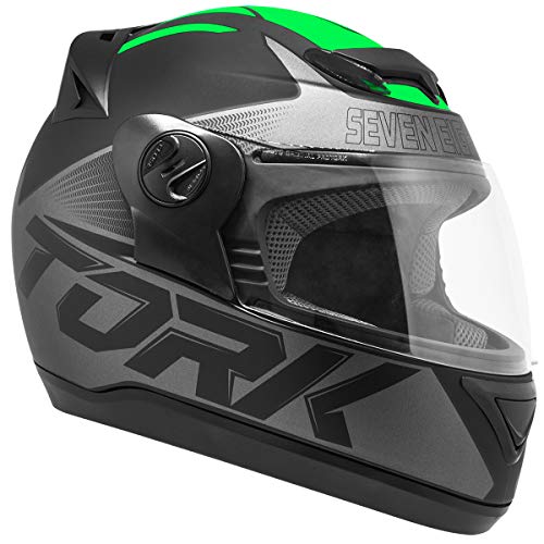 Pro Tork Capacete Evolution G7 Fosco 60 Preto/Verde