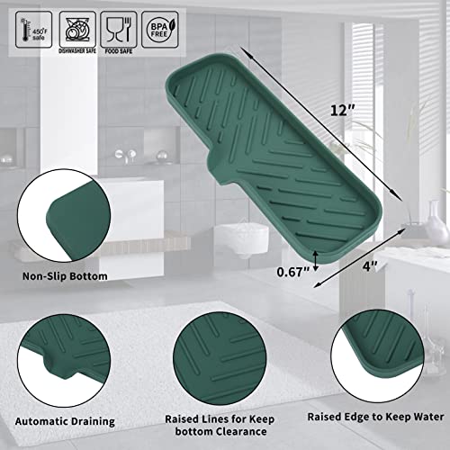 image for MicoYang Silicone Bathroom Soap Dishes with Drain Spout-Bathroom and K