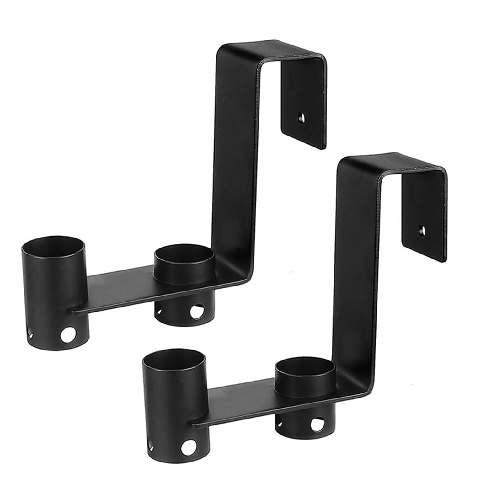 Lot de 2 organiseurs d'accessoires de piscine en métal pour brosses, tête d'aspirateur et poteaux pour clôture, solution de rangement à suspendre pour équipement de piscine