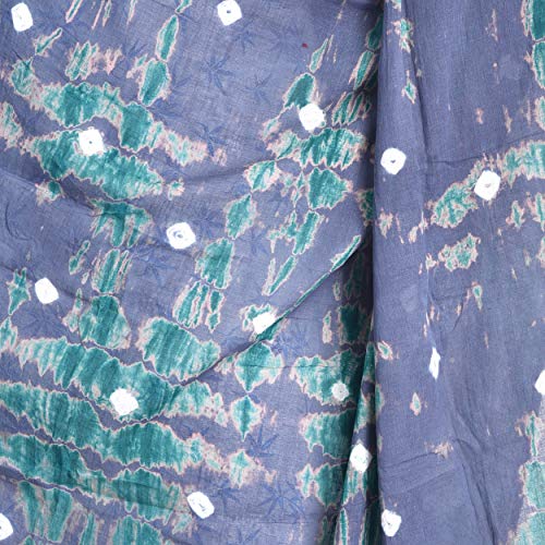 Image of Women's Pure Cotton Multi-Colored Traditional Authentic Tie Dye with Bandhej Bandhani Dupatta Chunni