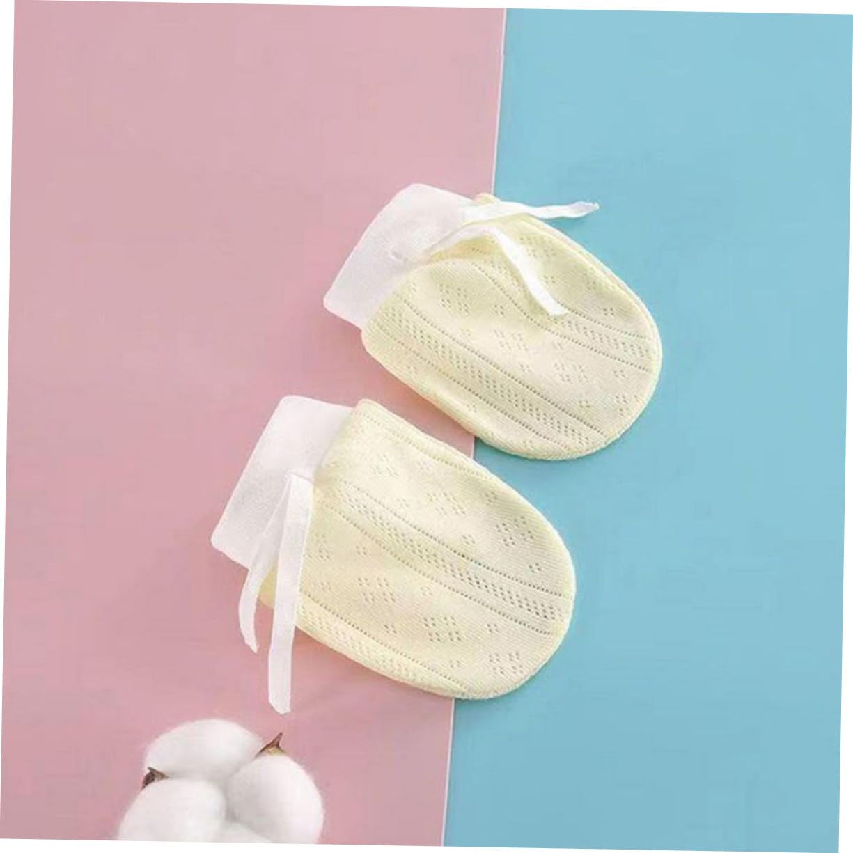 LIFKOME Soft Baby Mittens Newborn No-scratch Gloves for Infant 4 Pairs for Boys Girls